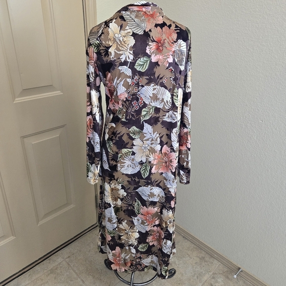 nwt Nasty Gal Devoree Maxi velvet kimono brown S whimsigoth - Picture 5 of 6